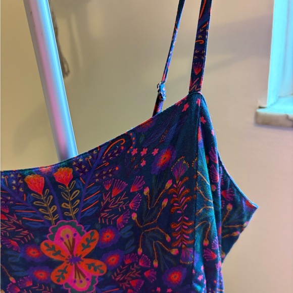 Natural Life Bailey Maxi Dress Floral Navy Folk Garden M Medium - Picture 12 of 12